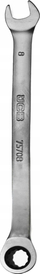 Çelës kombinim me racë JCB 75708, 8mm, çelik Cr‑V, argjendtë