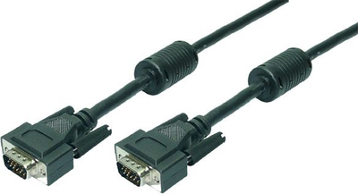 Kabllo VGA LogiLink D-Sub, 1.8m, i zi