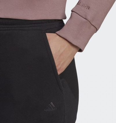 Pantallona sportive Adidas Straight Zip W, për goca, të zeza