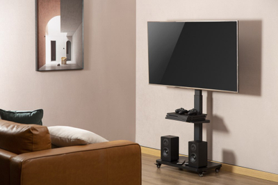 Stendë dyshemeje për TV Gembird TVS-75S-02, 37-75", deri 40kg, e zezë