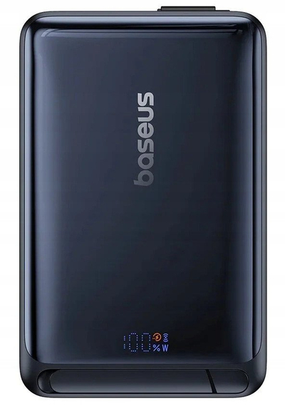 Портабилен полнач Baseus Nomos Qi2 магнетен, 10000mAh, 45W, црн