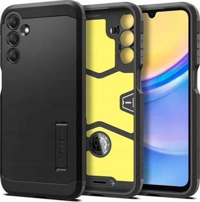 Kapak mbrojtës Spigen Tough Armor për Samsung Galaxy A15 A15 5G, i zi