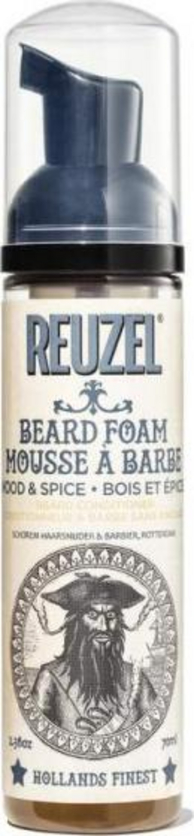 Shkumë mjekre Reuzel Beard Foam Wood & Spice, kondicionuese, 70ml