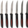 Set thika bifteku Alpina, 22.8 cm, 6 copë, të zeza