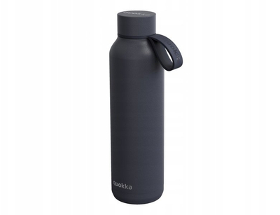 Shishe metalike Quokka Solid Slate, 630ml, me rrip, gri