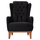 Fotel bergere Bennington Velvet HM9313.01, 75x100x100 cm, kadife, e zezë