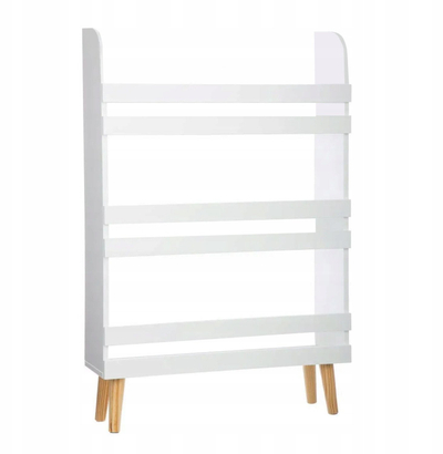 Raft lodrash dhe librash Ruhhy 26440, 3 rafte, MDF, i bardhë