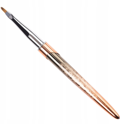 Четка за декорација на нокти Brush Zhostovo Oval, 7mm, за гел, разнобојна
