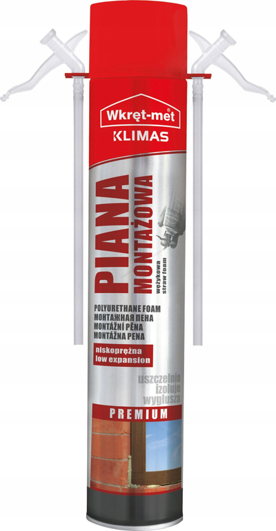 Shkumë montuese Wkręt Met Premium, poliuretani, 750 ml, me zorrë