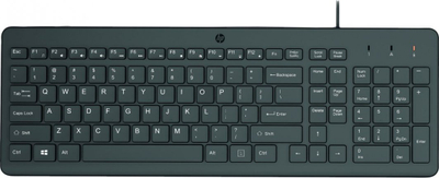 Tastierë HP 150 Wired, US, e zezë