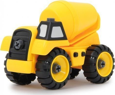 Lodër ndërtimi Jamara 405168 Construction Vehicle Set 9in2, set automjetesh pune, 2 shasi, e verdhë