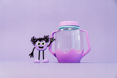 Kavanoz loje shqisore Glo Pals Sensory Play Jar, me drita LED, lejla