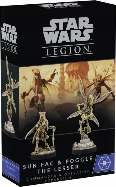 Проширување на игра Atomic Mass Games Sun Fac и Poggle the Lesser, Оперативец и Командант, за Star Wars Legion