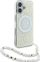 Mbulesë telefoni Guess GUHMP16SHCPOFPH për iPhone 16 6.1", MagSafe, e bardhë me lule
