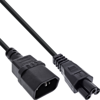 Kabllo rryme InLine C14 në C5, 1m, i zi