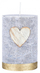 Qiri dekorativ Donau Home Golden Heart, pillar 70x100mm, grafit me zemër ari