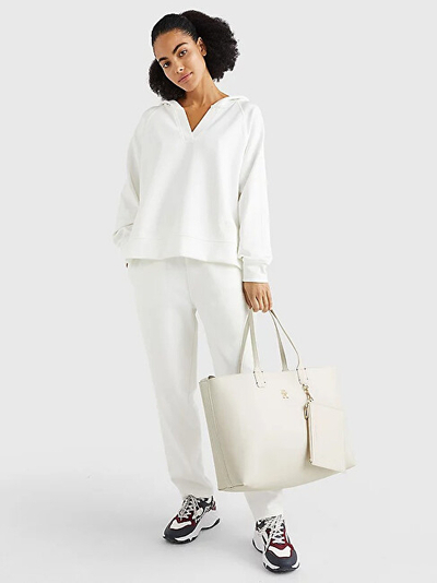 Çantë dore për femra Tommy Hilfiger AW0AW14182, e bardhë