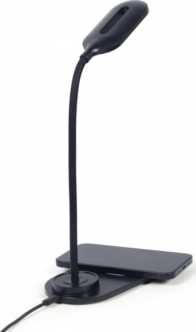 Llampë tavoline Gembird TA-WPC10-LED-01, e zezë
