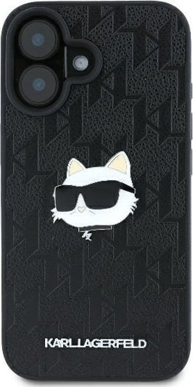 Kapak telefoni Karl Lagerfeld KLHCP16SPGKLCHPK, iPhone 16 6.1", hardcase, i zi