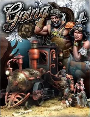 Figurë metalike Scale75 Going West, 75mm, steampunk western, shumëngjyrëshe