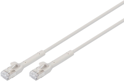 Kабел за мрежа Digitus CAT 6A F-FTP, 0.3 m, бакар Cu, сив