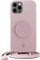 Mbrojtëse telefoni Just Elegance PopGrip për iPhone 12 12 Pro, TPU, me rrip qafe, rozë e çelët