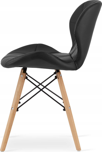 Set tavoline kuzhine Dekor Oskar, tavolinë 60 cm rrumbullake, 2 karrige, e zezë