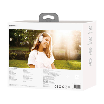 Kufje wireless Baseus Encok D02 Pro, Bluetooth 5.0, 40 orë bateri, të bardha
