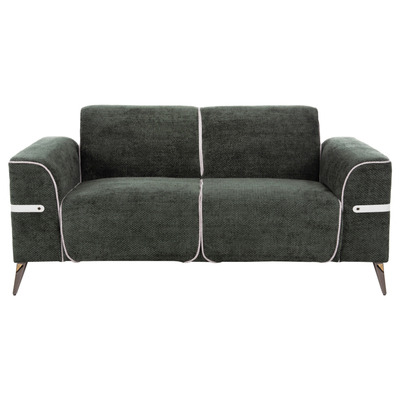 Set divanësh Ferin HM6070.03, 3+2 vende, material Easy Clean, jeshil i errët