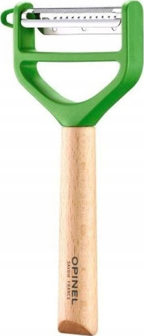 Qërues perimesh Opinel T-Duo, dorezë druri, jeshil