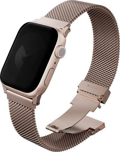 Rrip ore UNIQ Dante Pro, për Apple Watch 49/46/45/44mm, çelik inox, rozë metalike