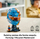Set LEGO Editions Kask Oscar Piastri McLaren 43017, 793 pjesë, blu portokalli