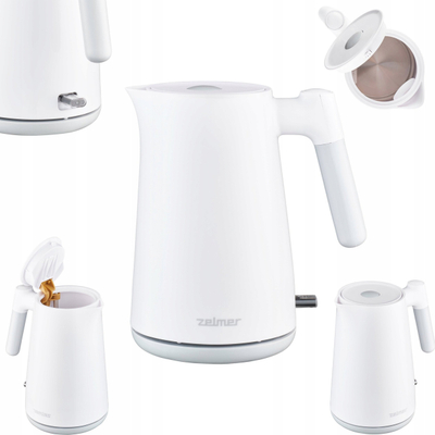 Електричен ѓезве ZCK 7020, 1L, 2200W, бел