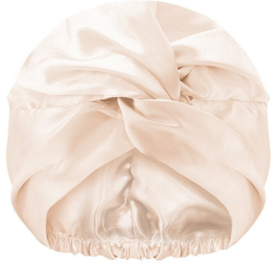 Сатенска ноќна капа GLOV Double Layer Bonnet, двослојна, турбан, боја Sparkling Wine