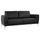 Set dhomë ndenjeje Kenzie 2-pjesësh HM11284.01, zezë