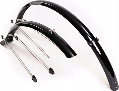 Set mbrojtëse biçiklete SKS Commuter, 28", 45 mm, i zi