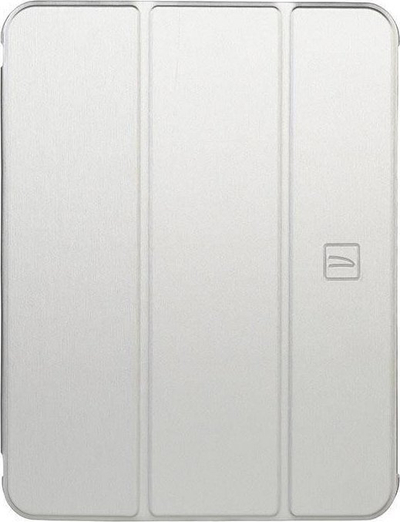 Mbulesë tabletë Tucano Satin Case për iPad 10.9" 2022 gjenerata e 10, me mbajtëse Apple Pencil, argjendtë