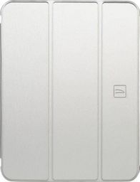 Mbulesë tabletë Tucano Satin Case për iPad 10.9" 2022 gjenerata e 10, me mbajtëse Apple Pencil, argjendtë