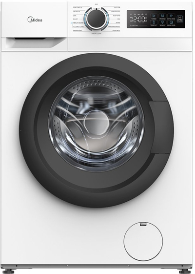Lavatriçe Midea MF110W80BA10W HR, 8 kg, 1400 xhiro, klasa A, ekran LED, e bardhë