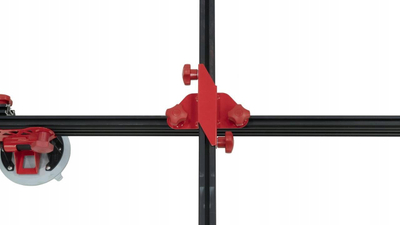 Sistem për me çu pllaka Rubi SLAB TRANS HEAVY DUTY N, 3600 mm, 6 kupa thithëse, i kuq e zi