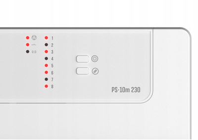 Kontroller valvulash Sinum PS-10M 230 Tech, për ngrohje në dysheme, montim në shinë DIN, i bardhë