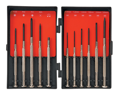 Set kaçavidash precize Top Tools 39D194, 11 copë, dorezë ergonomike