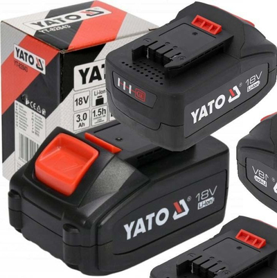 Bateri rikarikueshme YATO YT-828462, 18V, 3.0Ah, bohet gati për 1.5 orë