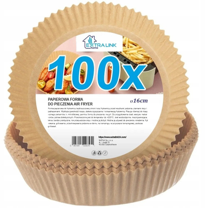 Letër friteze Extralink Home, 16 cm, 100 copë, e rrumbullakët