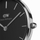 Orë dore për femra Daniel Wellington Petite 32 Melrose RG Black DW00100162, e argjendtë