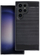 Mbrojtëse telefoni Hurtel Carbon për Realme 14T 14x, gomë rezistente, e zezë