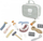 Set lojrash dentist për kalamaj PolarB Dentist Set, 16 copë, me çantë, gri