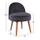 Stol Yasmine 47×43×63,5 cm (HM8395.01), gri