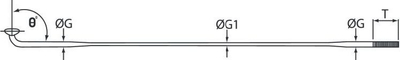 Set boshte për biçikletë CNSPOKE, 270 mm, 36 copë, të zeza