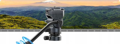 Kokë tripodi Ulanzi F38 Fluid Video Head, quick release, e zezë